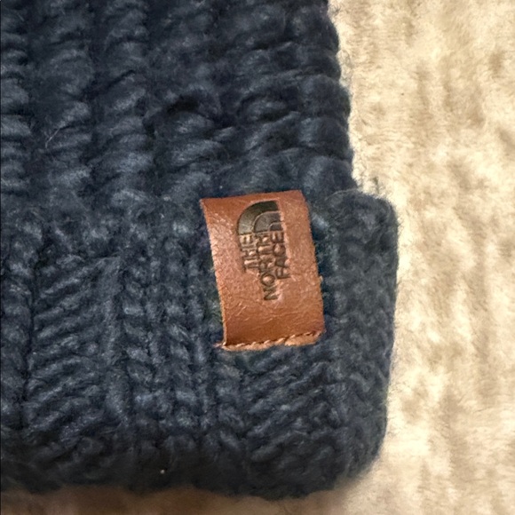 Two North Face Knit Beanie Set - Teal and Navy - Picture 3 of 9